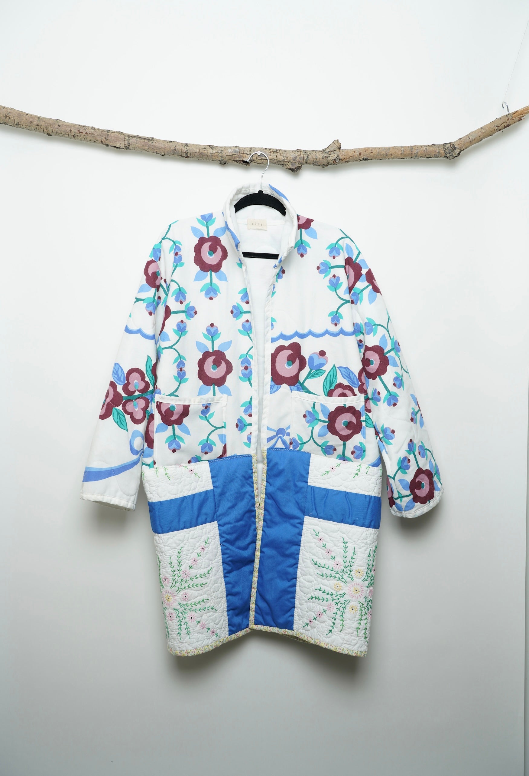 Suzani Remix Blue Duster Jacket