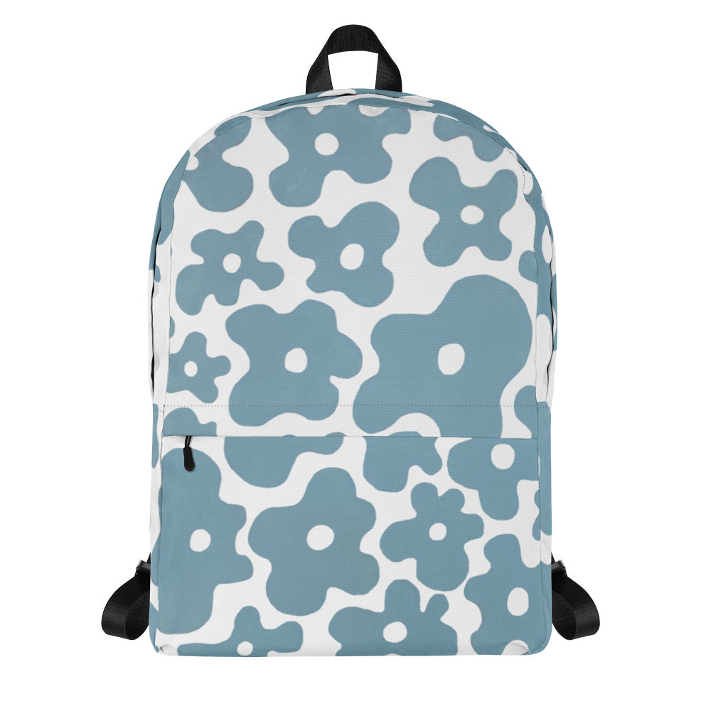 Blue Eggy Floral Backpack