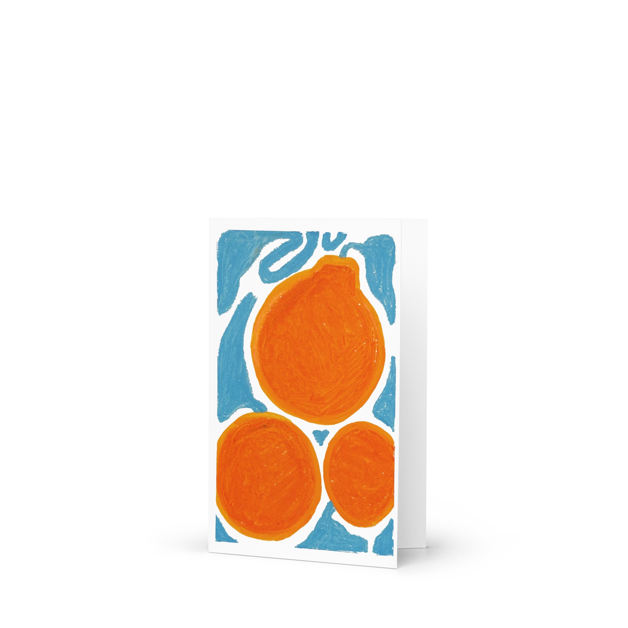Orange Tangerine Clementine Blank Greeting Card