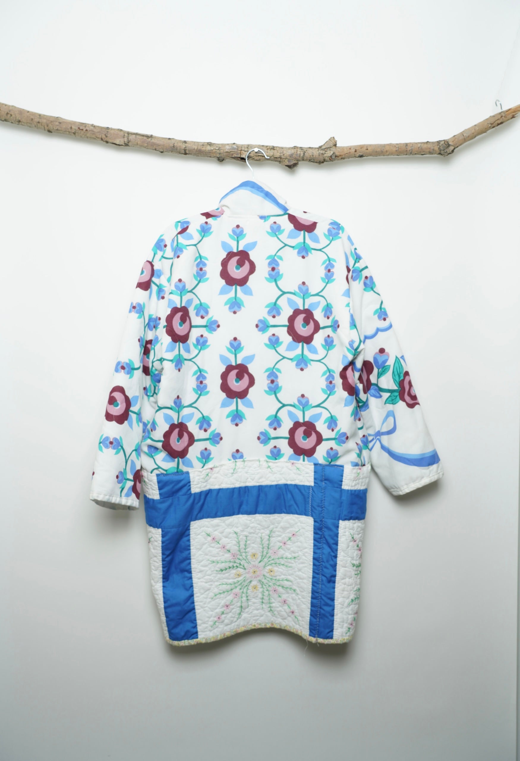 Suzani Remix Blue Duster Jacket