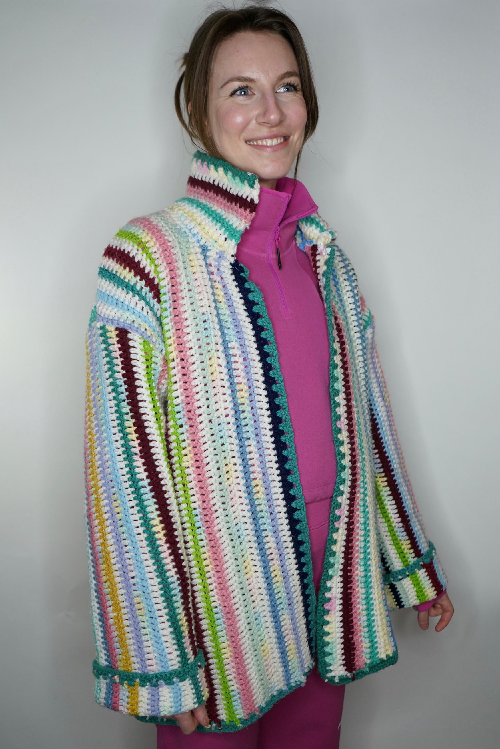 Prismatic Crochet Jacket