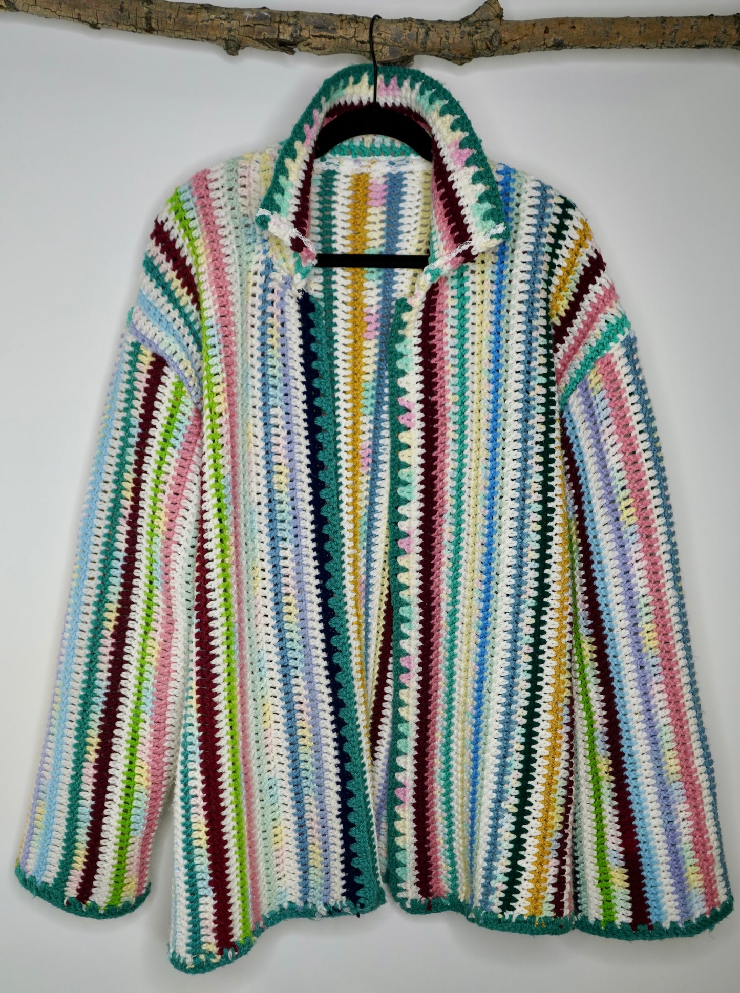 Prismatic Crochet Jacket