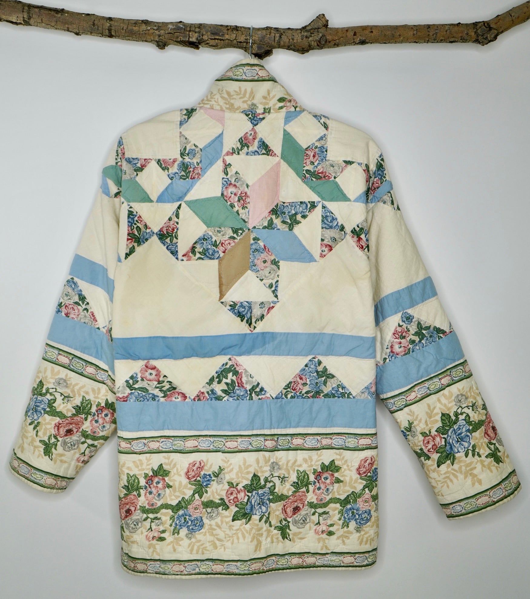 Blue & Cream Floral Jacket