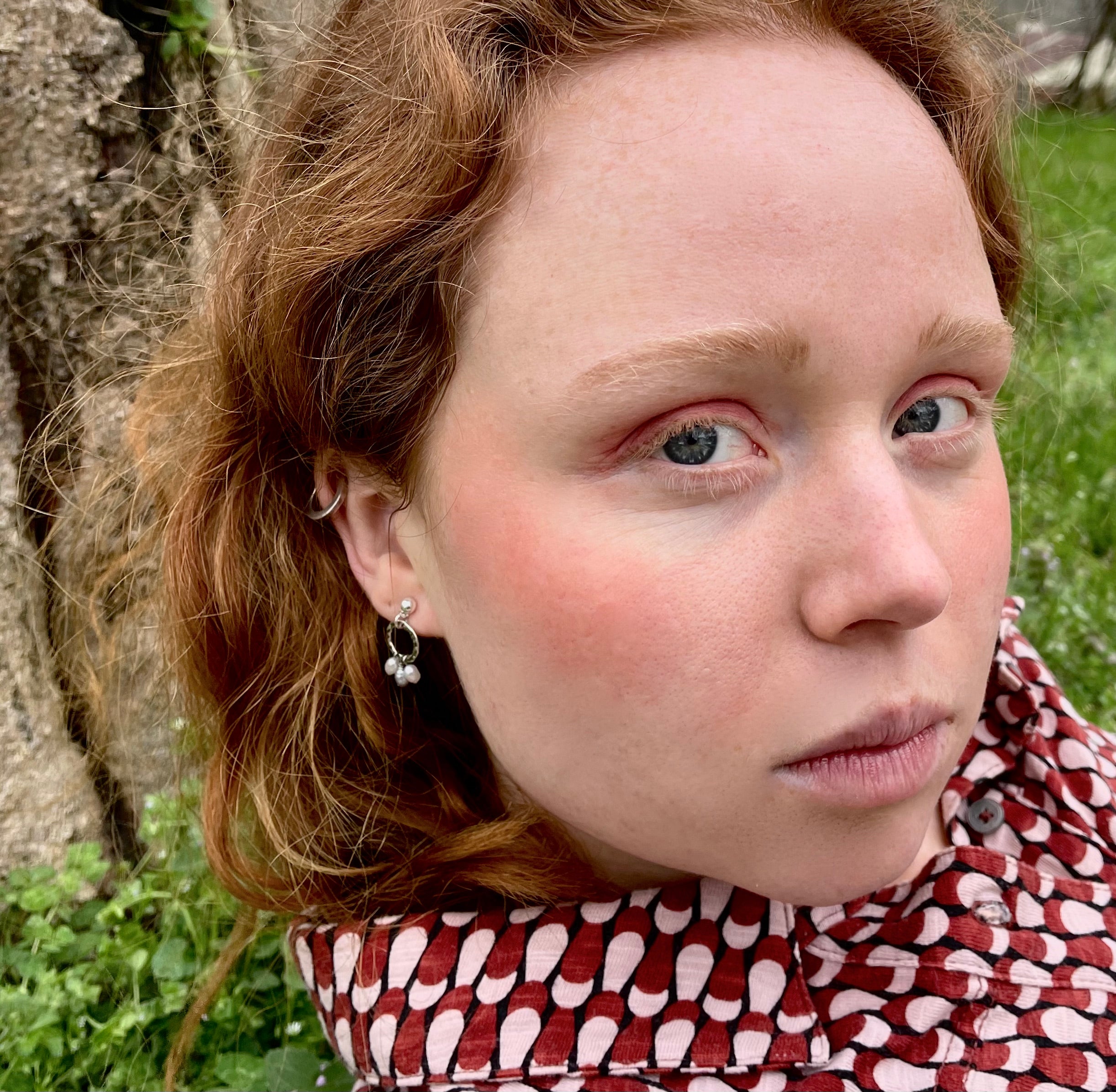 Silver Pearl Joy Earrings