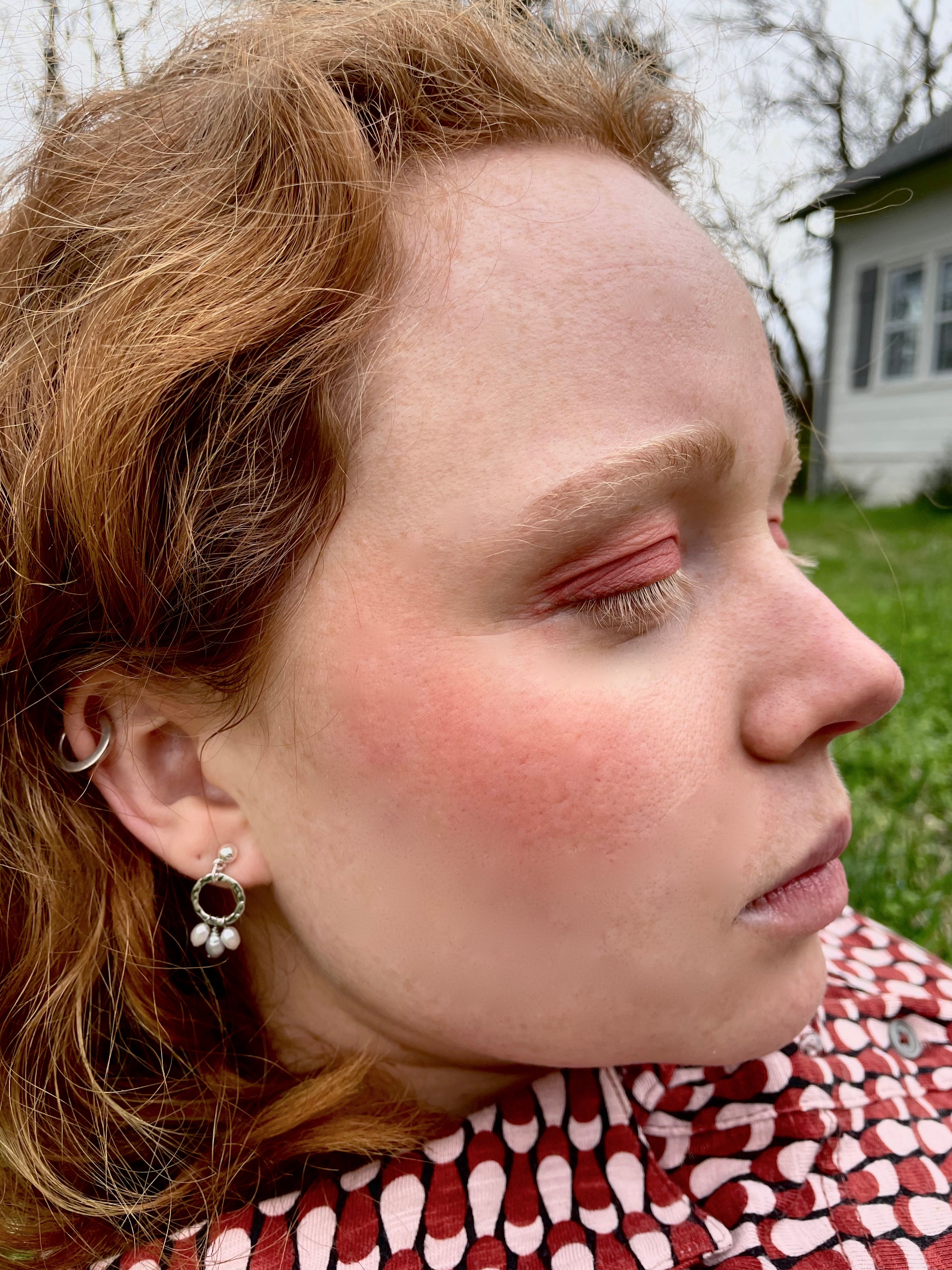Silver Pearl Joy Earrings