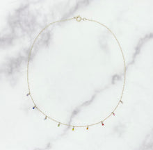 Load image into Gallery viewer, Rainbow Droplet Choker
