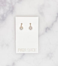 Load image into Gallery viewer, Pearl Droplet Studs
