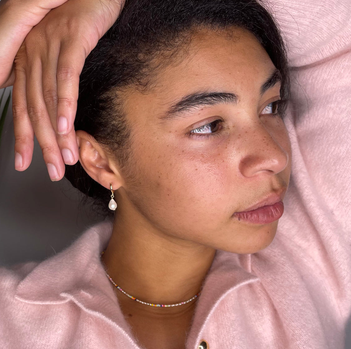 Pastel Pearls Choker Necklace