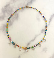 Chunky Rainbow Droplet Necklace