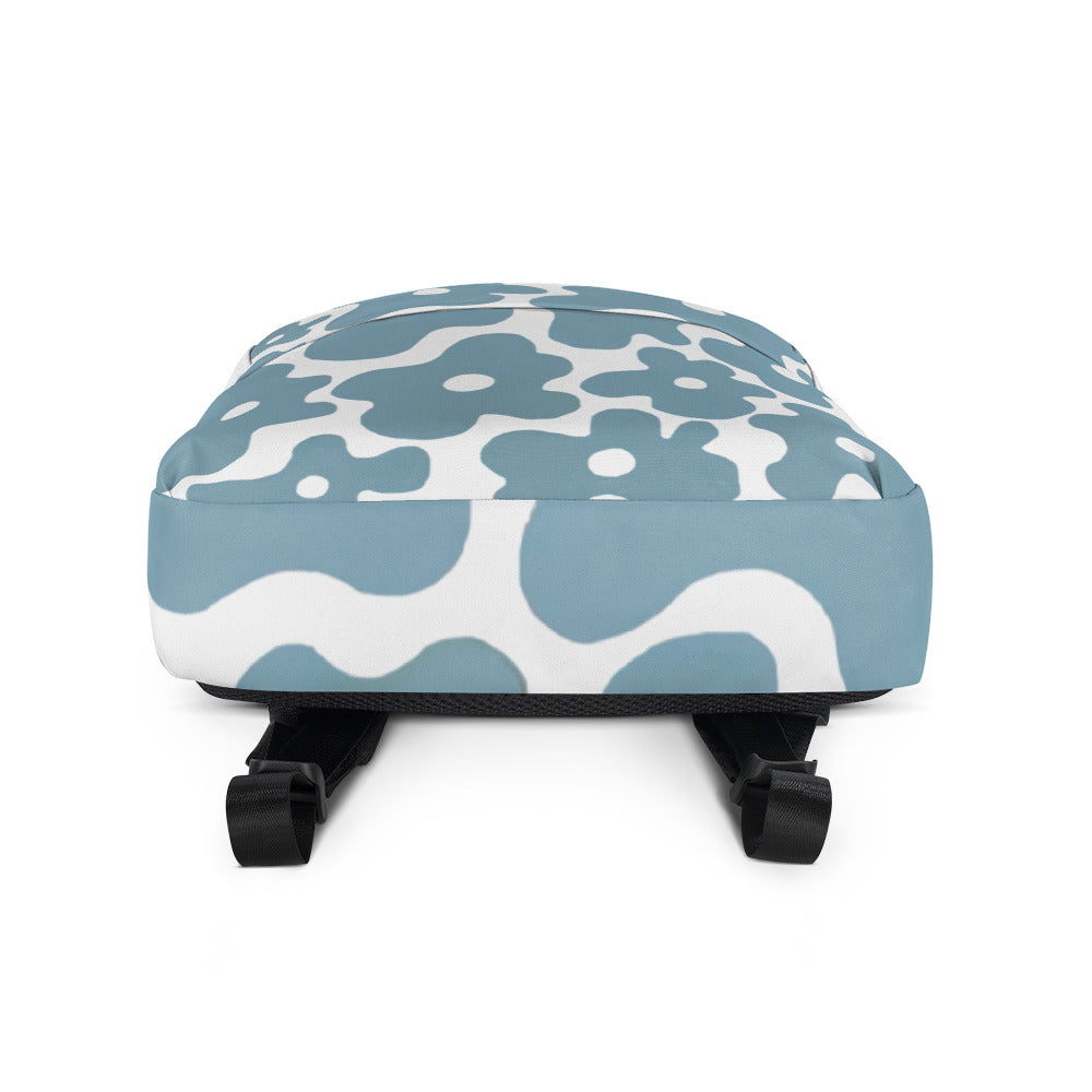 Blue Eggy Floral Backpack