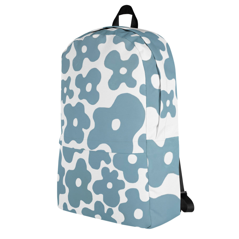 Blue Eggy Floral Backpack