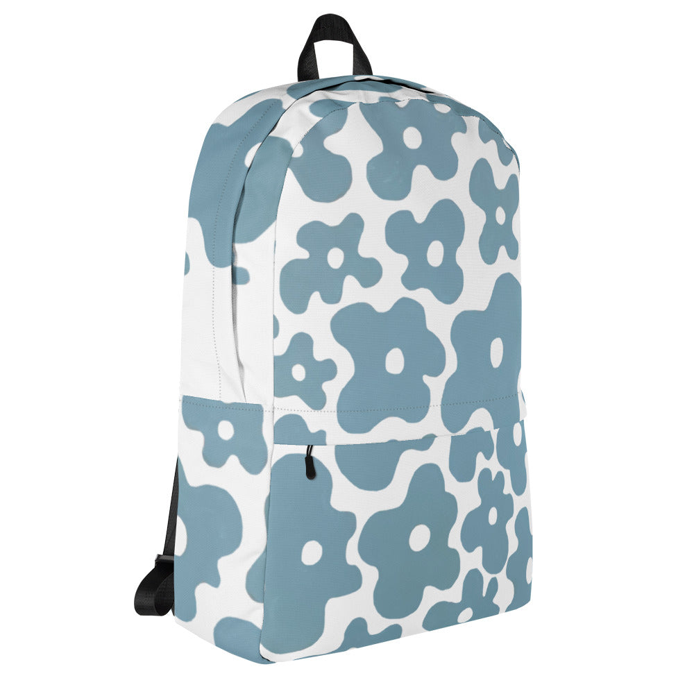 Blue Eggy Floral Backpack